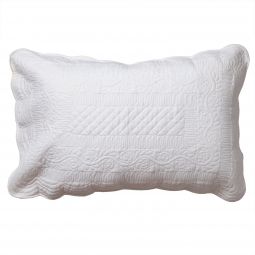 Paloma Quilted Sham - White